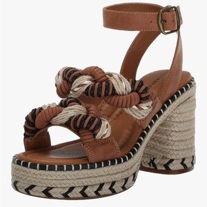 Lucky Brand Brown and Black Woven Sandals